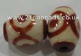 DZI28 2PCS 12*16mm oval loose Tibetan Agate Dzi Beads wholesale