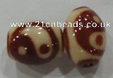 DZI33 2PCS 14*18mm oval loose Tibetan Agate Dzi Beads wholesale