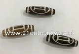 DZI455 10*30mm drum tibetan agate dzi beads wholesale