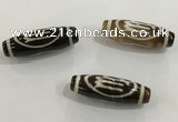DZI456 10*30mm drum tibetan agate dzi beads wholesale