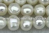 FWP36 14.5 inches 5mm - 6mm potato white freshwater pearl strands