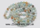 GMN124 Hand-knotted 6mm amazonite 108 beads mala necklaces
