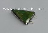 NGC1835 30*35mm - 30*40mm triangle agate connectors wholesale