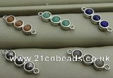 NGC6036 6*18mm mixed gemstone connectors wholesale