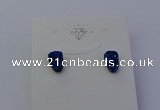 NGE5112 5*8mm freeform plated druzy quartz earrings wholesale