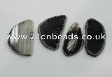 NGP1199 30*55mm - 55*75mm freeform agate gemstone pendants wholesale