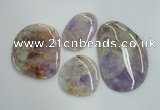NGP1239 40*50mm - 60*80mm freeform lavender amethyst pendants wholesale