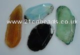 NGP1264 35*45mm - 45*65mm freeform agate gemstone pendants wholesale