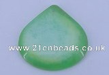 NGP169 2pcs 45*45mm heart dyed white jade gemstone pendants