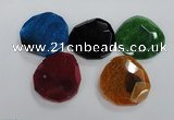 NGP1770 40*45mm - 50*55mm freeform agate gemstone pendants