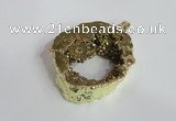 NGP2318 30*40mm - 45*55mm freeform druzy agate gemstone pendants