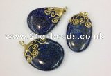 NGP2519 30*45mm - 40*50mm freefrom lapis lazuli pendants