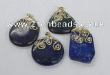 NGP2626 25*35mm - 40*50mm freeform lapis lazuli gemstone pendants