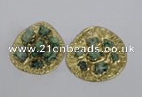 NGP2641 30*35mm - 40*55mm freeform druzy agate pendants wholesale