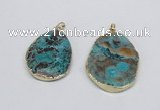 NGP2687 35*45mm - 40*50mm freeform ocean agate pendants