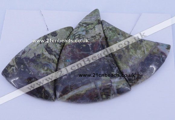 NGP27 Green rain forest stone pendants set jewelry wholesale