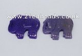 NGP2721 45*55mm elephant agate gemstone pendants wholesale