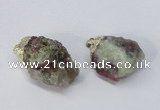 NGP2955 15*30mm - 25*40mm freeform tourmaline pendants wholesale