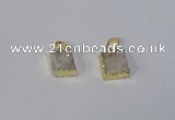 NGP3084 10*12mm - 12*14mm freeform druzy agate pendants wholesale