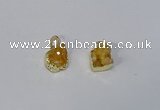 NGP3085 10*12mm - 12*14mm freeform druzy agate pendants wholesale