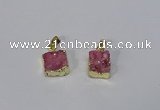 NGP3087 10*12mm - 12*14mm freeform druzy agate pendants wholesale