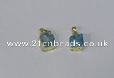 NGP3088 10*12mm - 12*14mm freeform druzy agate pendants wholesale