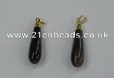 NGP3226 9*38mm - 10*40mm teardrop agate gemstone pendants