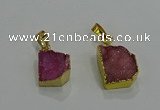 NGP3324 8*12mm - 15*20mm freeform druzy agate gemstone pendants