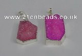 NGP3442 18*25mm - 20*30mm freeform druzy agate gemstone pendants