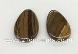 NGP5537 35*55mm flat teardrop iron tiger pendants wholesale