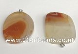 NGP5739 30*40mm freeform agate pendants wholesale