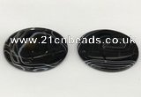 NGP5801 48mm - 53mm flat round agate pendants wholesale