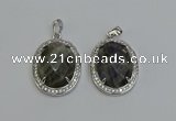 NGP6365 25*30mm oval labradorite pendants wholesale