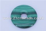 NGP706 40mm natural malachite gemstone donut pendant