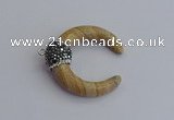 NGP7529 35*38mm horn picture jasper pendants wholesale