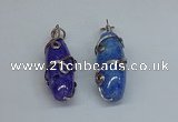 NGP8830 18*45mm rice agate gemstone pendants wholesale