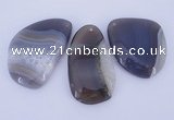 NGP908 5PCS 35-45mm*50-65mm freeform agate druzy geode gemstone pendants