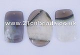 NGP910 5PCS 30-40mm*50-55mm mixed shape agate druzy geode gemstone pendants
