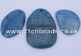 NGP938 5PCS 35-50mm*45-70mm freeform gemstone pendants wholesale