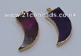 NGP9511 22*60mm - 25*65mm horn agate gemstone pendants wholesale