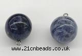 NGP9846 20mm round sodalite gemstone pendants