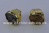 NGR1020 20*25mm - 25*35mm freeform druzy agate gemstone rings