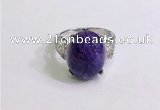 NGR3043 925 sterling silver with 12*16mm oval charoite rings