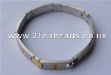 SSB10 8.5 inches gold plated 304 stainless steel fashion bracelet
