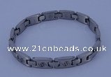 SSB79 8.3 inches 8.5mm width 304 stainless steel bracelet wholesale