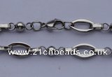 SSN21 21.5 inches 8.5 width black 304 stainless steel necklace wholesale
