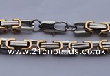 SSN27 22.5 inches gold plated 304 stainless steel necklace wholesale
