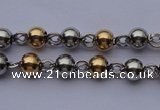SSN28 25 inches gold plated 304 stainless steel necklace with cross