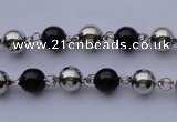 SSN29 31 inches 7.5mm width 304 stainless steel necklace with cross