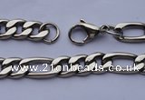 SSN34 22.5 inches 8mm width 304 stainless steel necklace wolesale